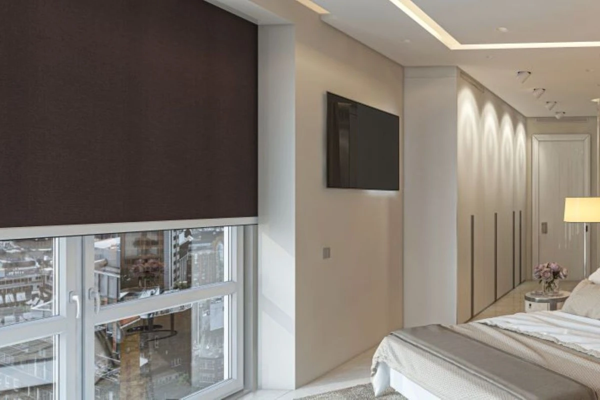 Cassette Blackout Roller Blind in Bedroom Great Blackout with the Cassette Roller blind with side channels