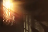 Blinds helping control glare from bright sunlight while allowing natural light