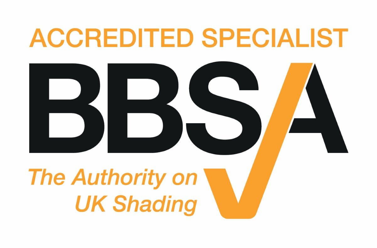 BBSA Accredited Specialist logo for John’s Blinds, members of the British Blind and Shutter Association UK shading industry organisation